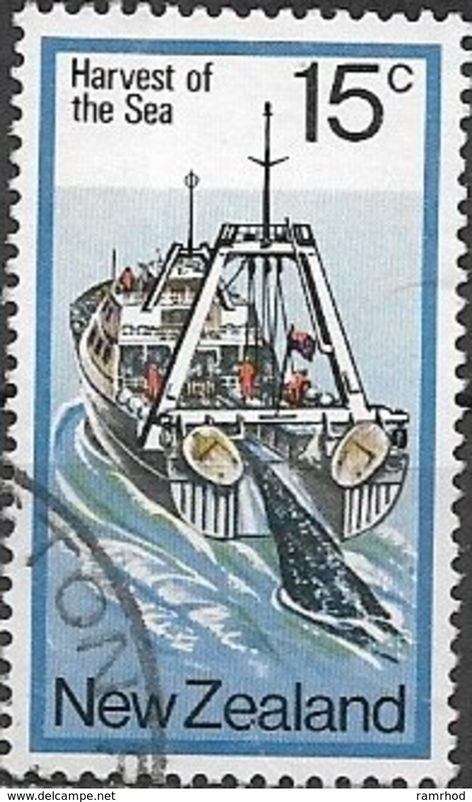 NEW ZEALAND 1978 Resources Of The Sea - 15c - Trawler FU - Used Stamps