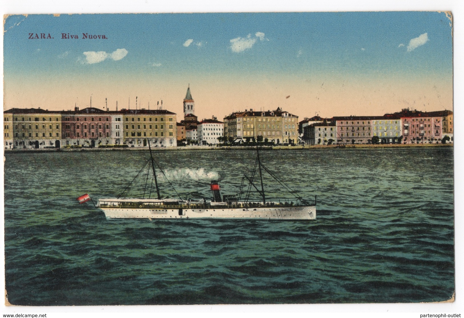 Cartolina-Postcard, Viaggiata (sent) - Zara, Riva Nuova - Croatia