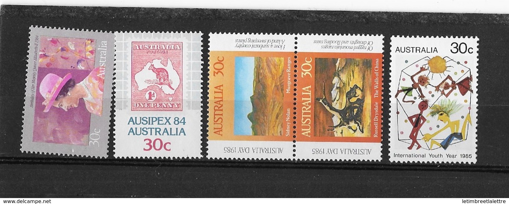 Australie N°856-874-890-891-892** - Mint Stamps