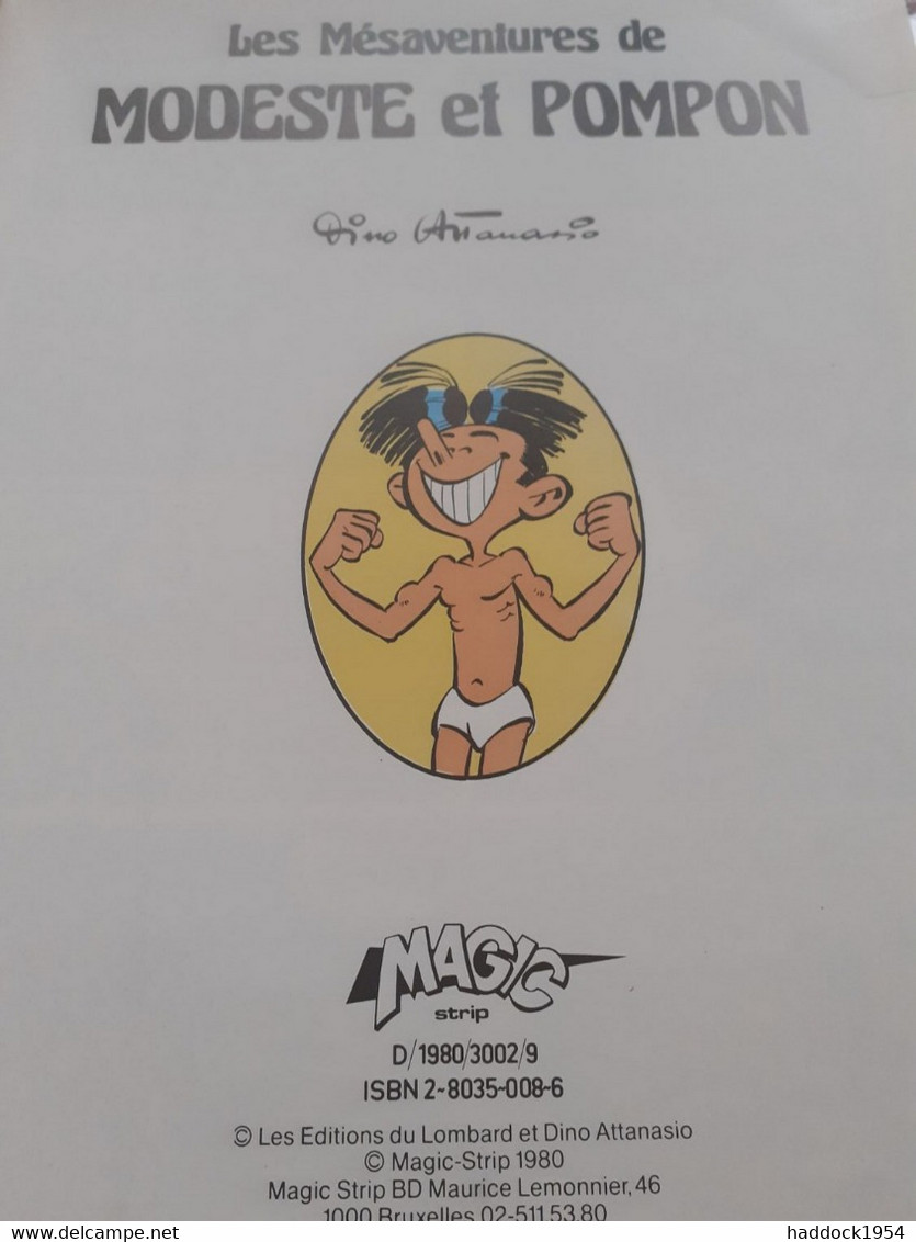 Les Mésaventures De Modeste Et Pompon Tome 2 DINO ATTANASIO Magic Strip 1980 - Modeste Et Pompon