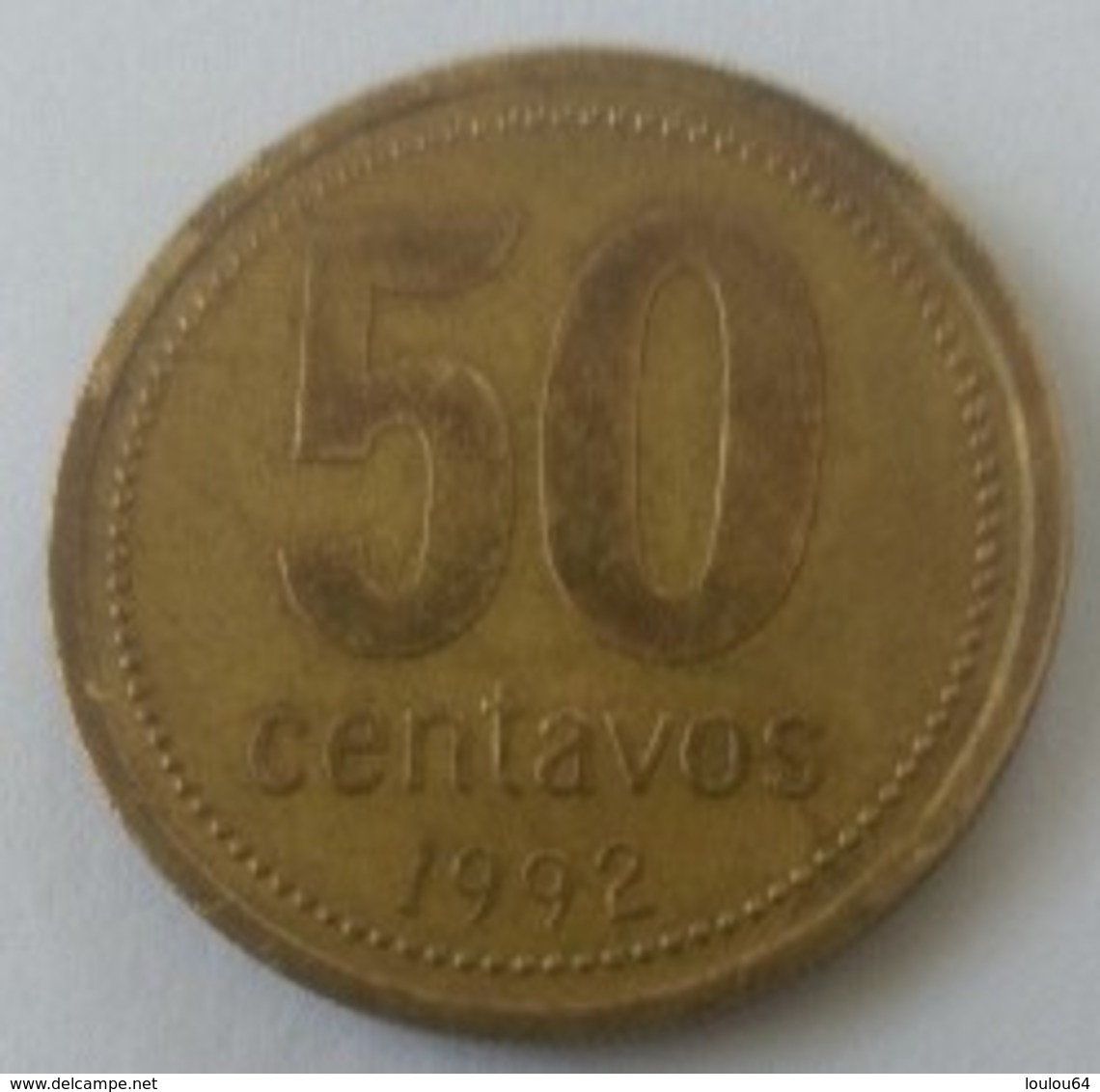 ARGENTINE -  50 Centavos 1992 - - Argentine