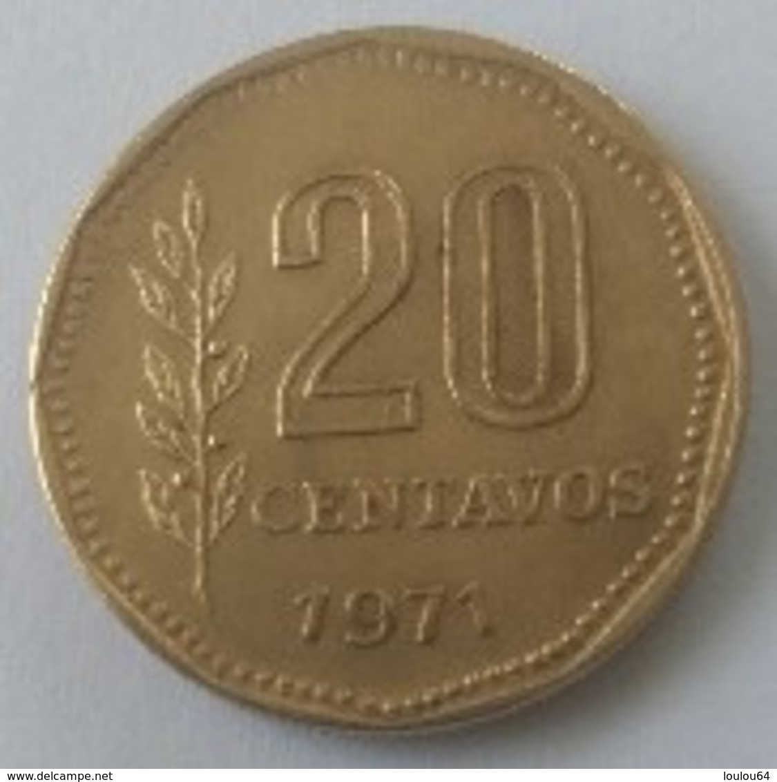 ARGENTINE - 20 Centavos 1971 - - Argentine