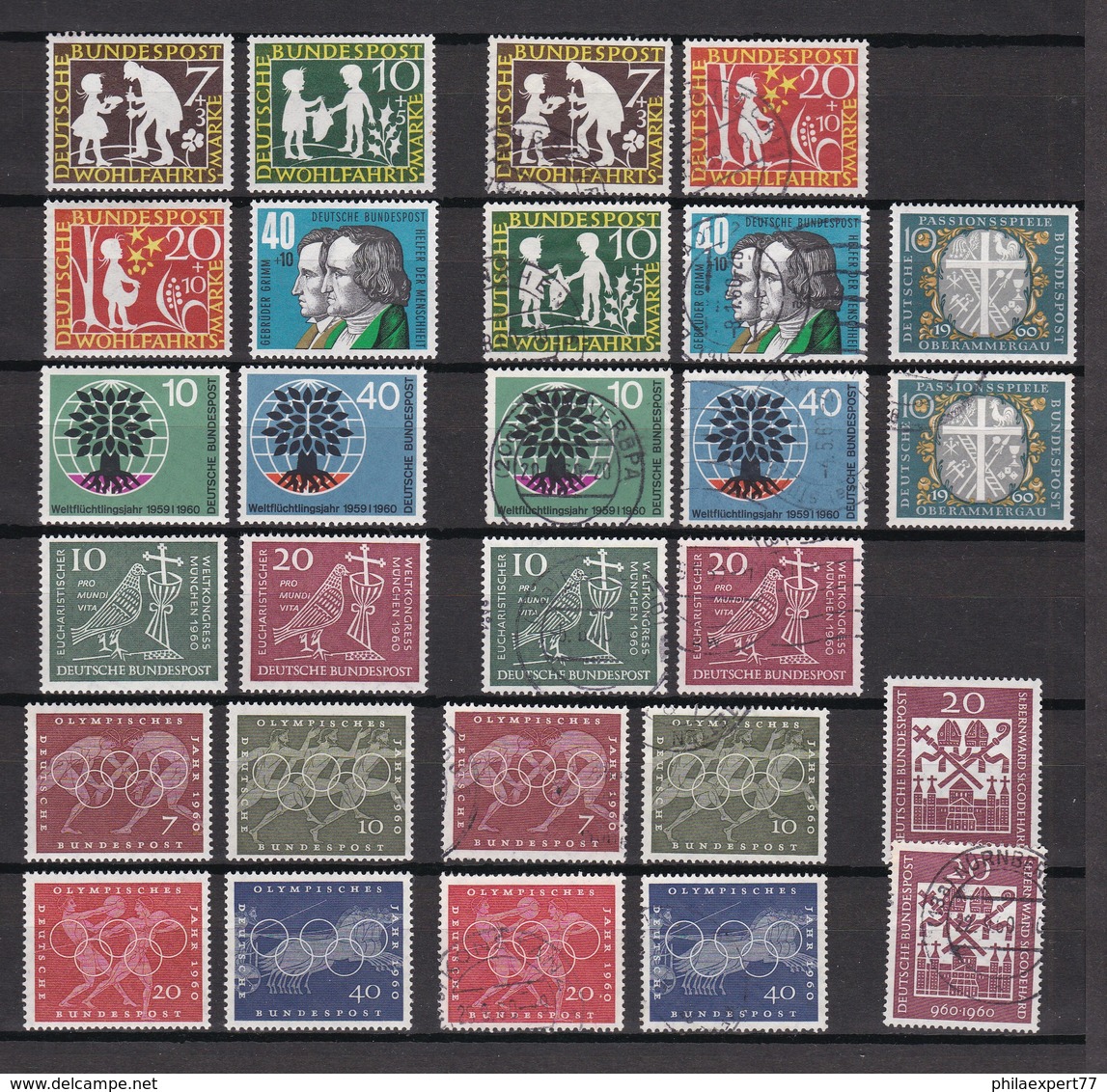 BRD - 1959/60 - Sammlung - Postfrisch/Ungebr./Gest. - Gebraucht