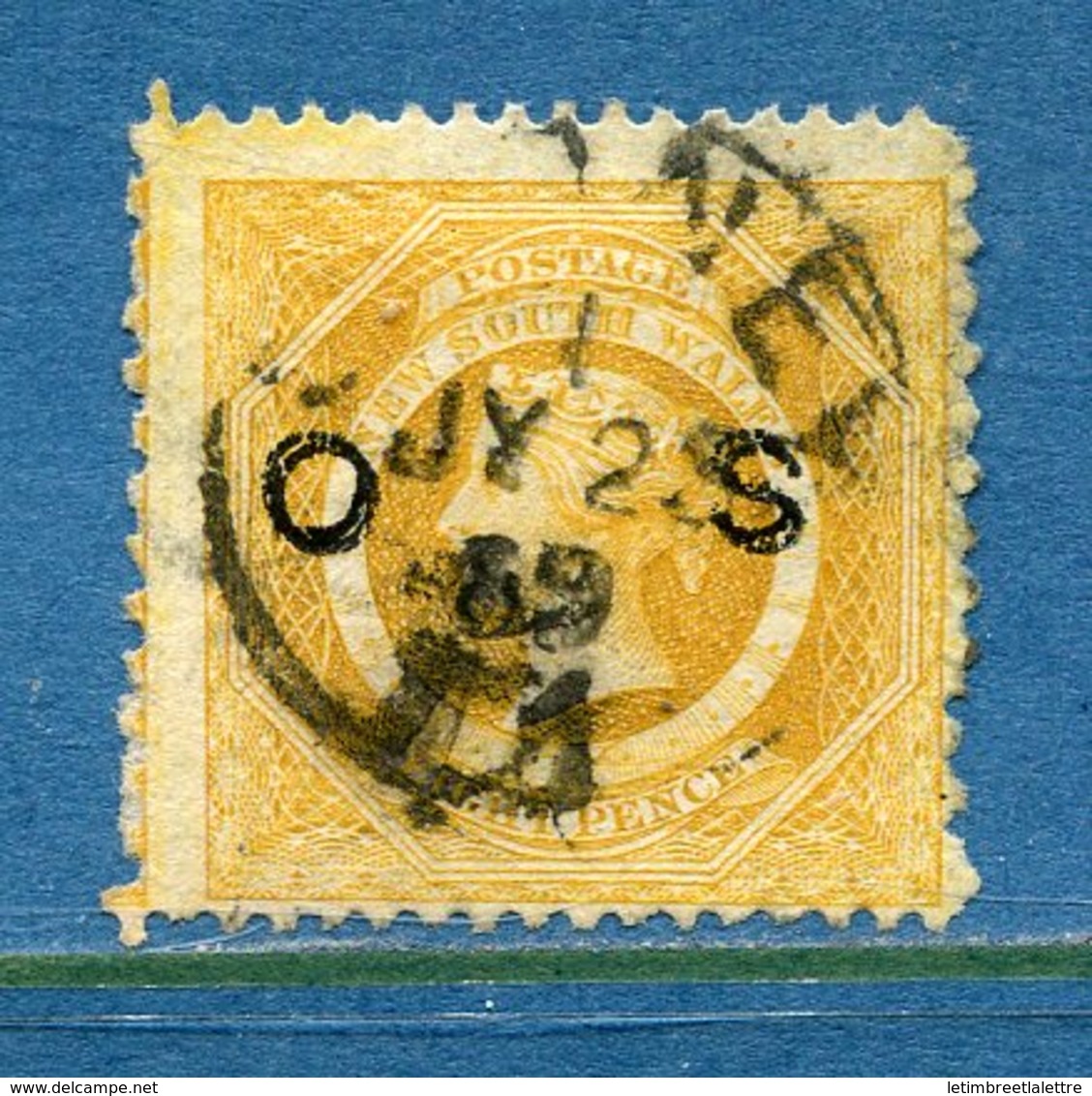 ⭐ Nouvelle Galles Du Sud - Service - YT N° 7 - Oblitéré - Variété : Double Surcharge - RARE ⭐ - Used Stamps