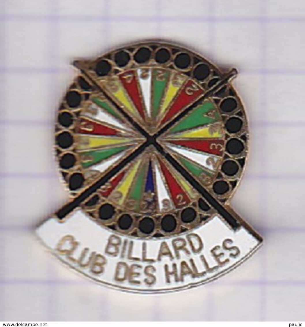 Pin's Sports Billard Biilard Club Des Halles - Billard