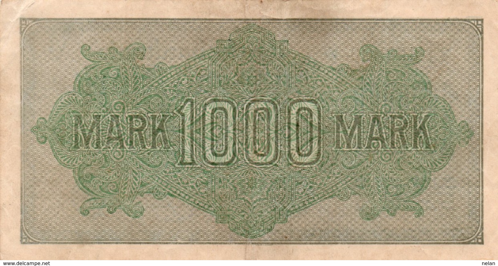 GERMANY-  1000 MARK 1922  P-76e  CIRC.xf +aunc   Filigran -Gitter Mit 8  SerieYd  403320 - 1.000 Mark