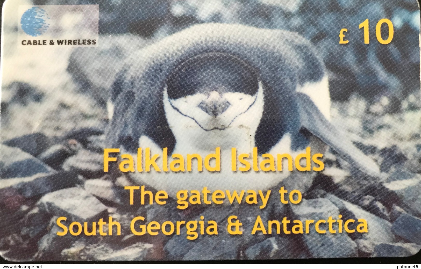 FALKLAND  -  Prepaid  -  Chinstrap Penguin  - £ 10 - Falklandeilanden