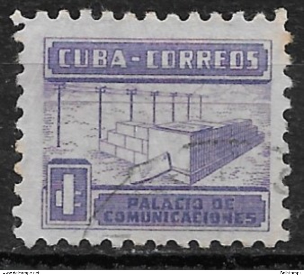 Cuba 1951. Scott #RA11 (U) Proposed Communications Building  (Complete Issue) - Postage Due