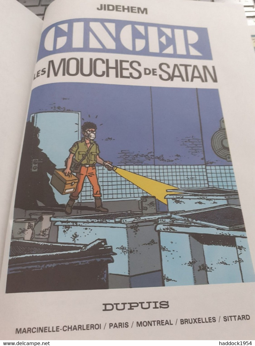 Les Mouches De Satan GINGER JIDEHEM Dupuis 1985 - Ginger