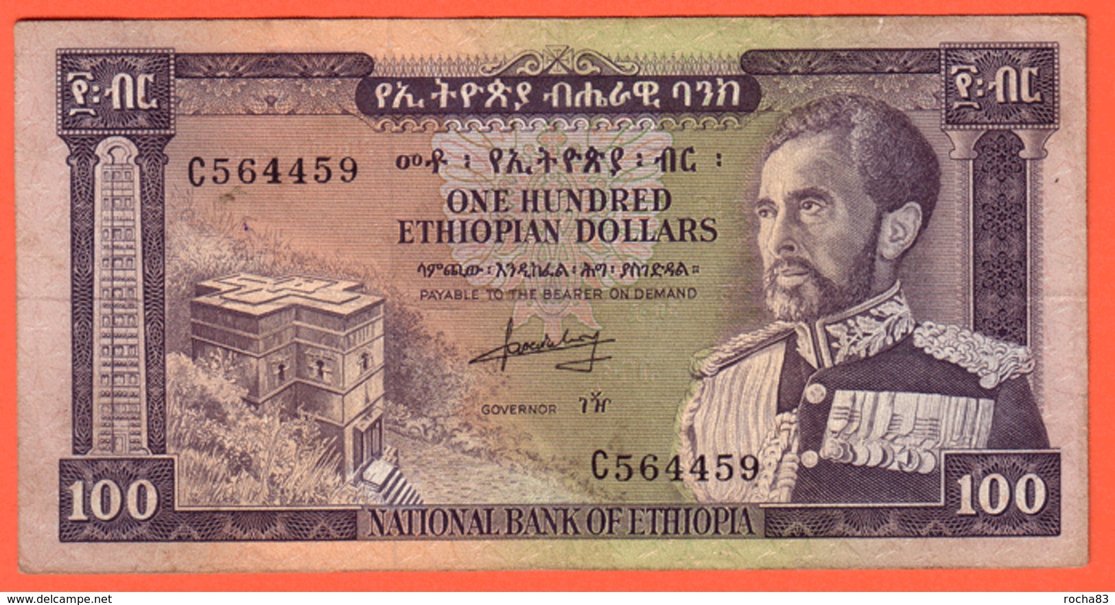 ETHIOPIE Billet - 100 Dollars ( 1966 ) Pick 29 - Aethiopien