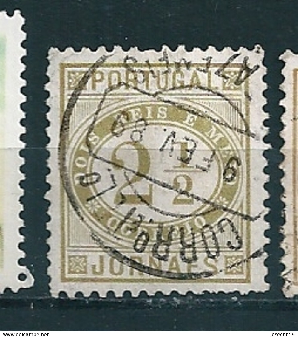N° 50 A Timbre Pour Journaux (Dent. 11 1/2) Olivejaune  Timbre Portugal 1876 Journaes - Gebruikt