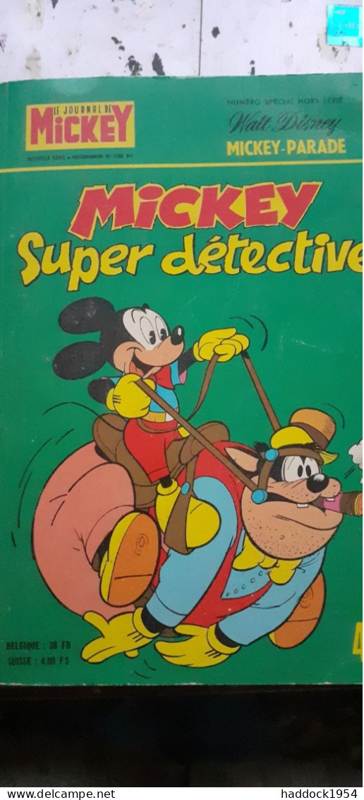 Mickey Super Détective Mickey Parade N° 1190 WALT DISNEY Edi Monde 1975 - Mickey Parade