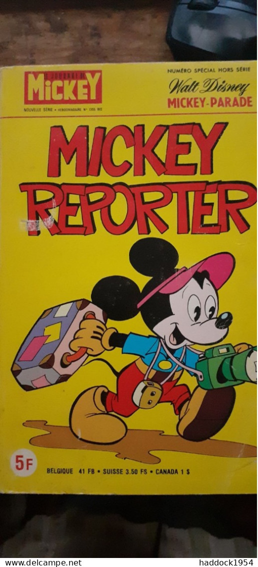 Mickey Reporter Mickey Parade N° 1355 WALT DISNEY Edi Monde 1978 - Mickey Parade