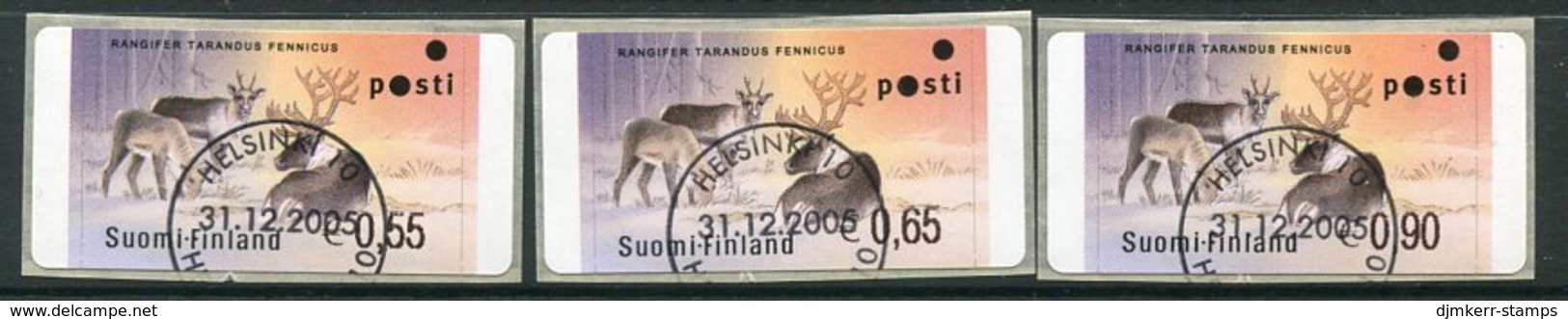 FINLAND 2003 Forests ATM, Three Values Used.  Michel 40 - Viñetas De Franqueo [ATM]