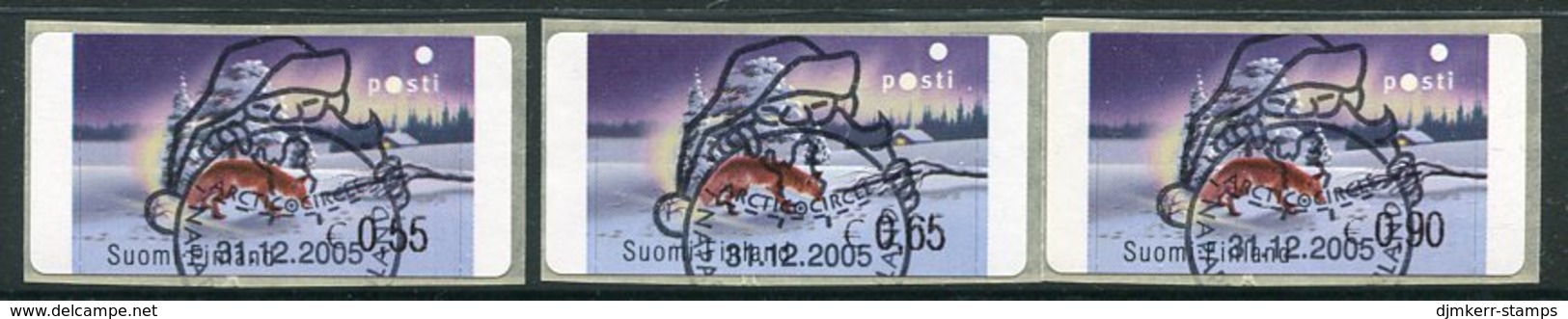 FINLAND 2002 Firefox ATM, Three Values Used.  Michel 39 - Timbres De Distributeurs [ATM]