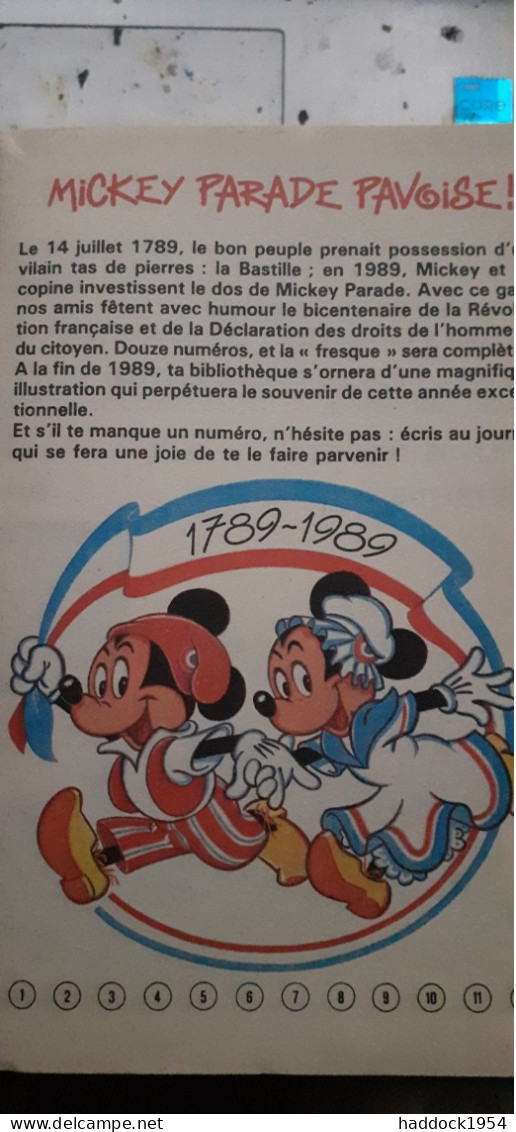 Mickey Parade N°109 WALT DISNEY Edi Monde 1989 - Mickey Parade