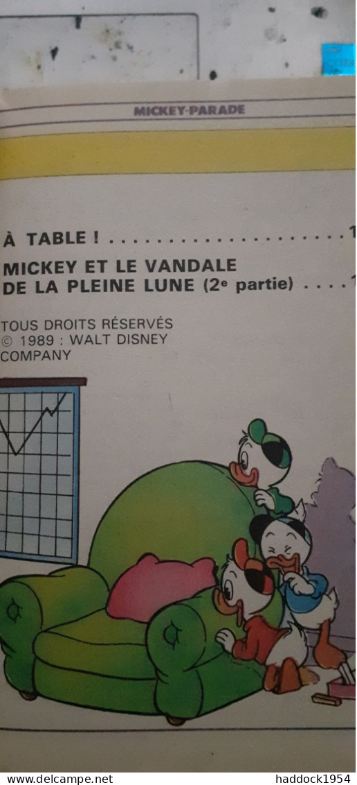 Mickey Parade N°109 WALT DISNEY Edi Monde 1989 - Mickey Parade