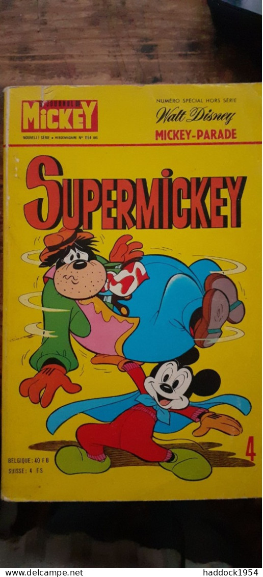 Supermickey Mickey Parade N° 1154 WALT DISNEY Edi Monde 1974 - Mickey Parade