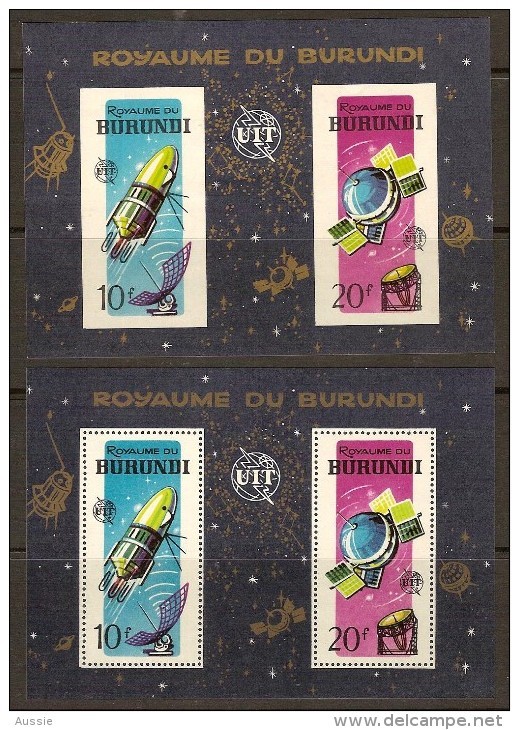 Burundi 1965 OCBn° Bloc 7 Et 7A*** MNH Cote 6,00 Euro - Blocks & Sheetlets
