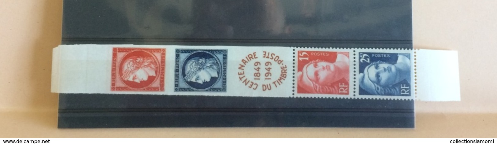 Timbres Neuf 1949 Centenaire Du Timbre Non Dentelé (Sauf 832 Et 833) N°830 à 833 Y&T - Coté 16.00€ - Unused Stamps
