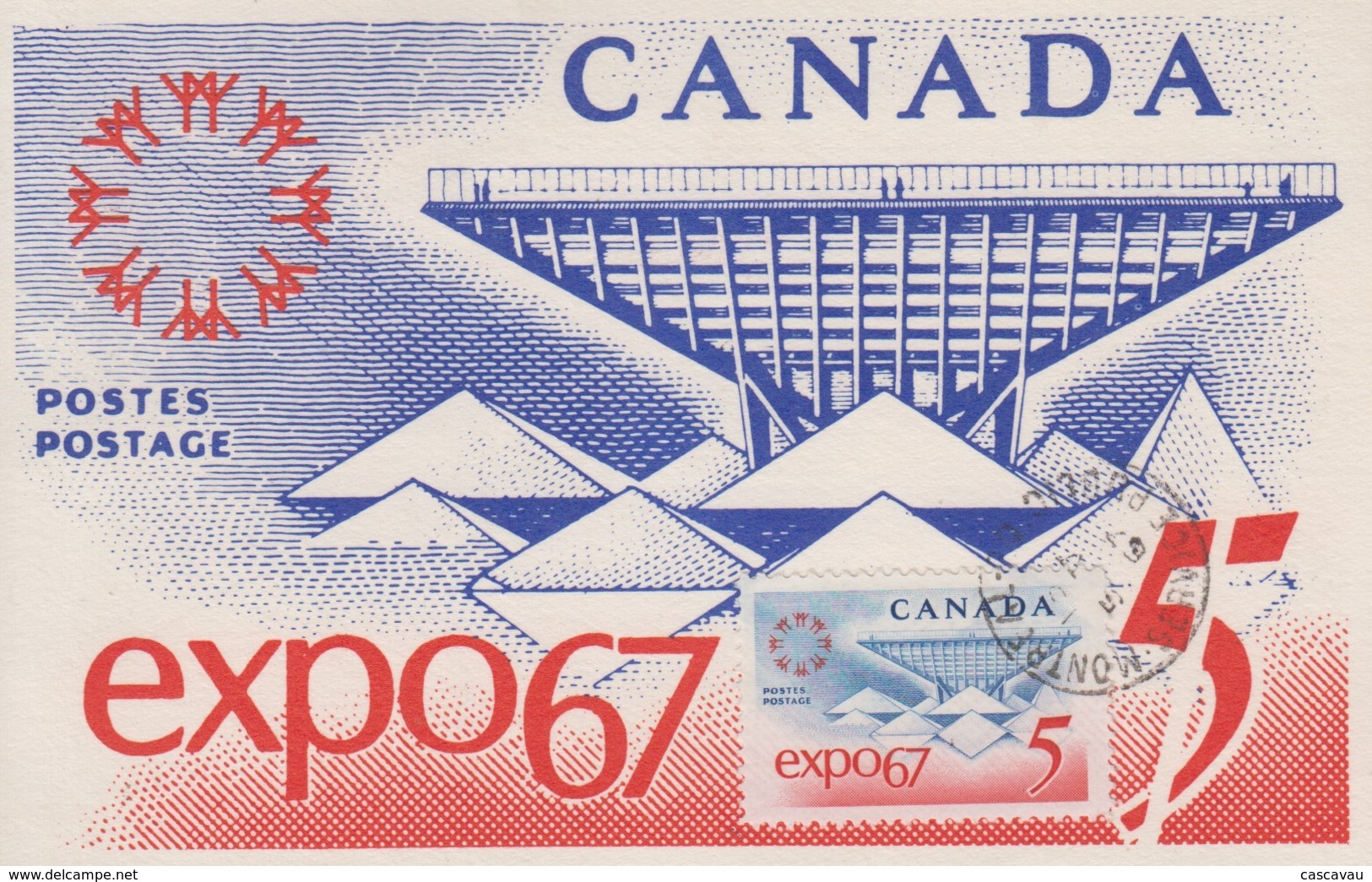 Carte  Maximum   1er  Jour   CANADA  Exposition  Universelle  De  MONTREAL   1967 - 1967 – Montréal (Canada)