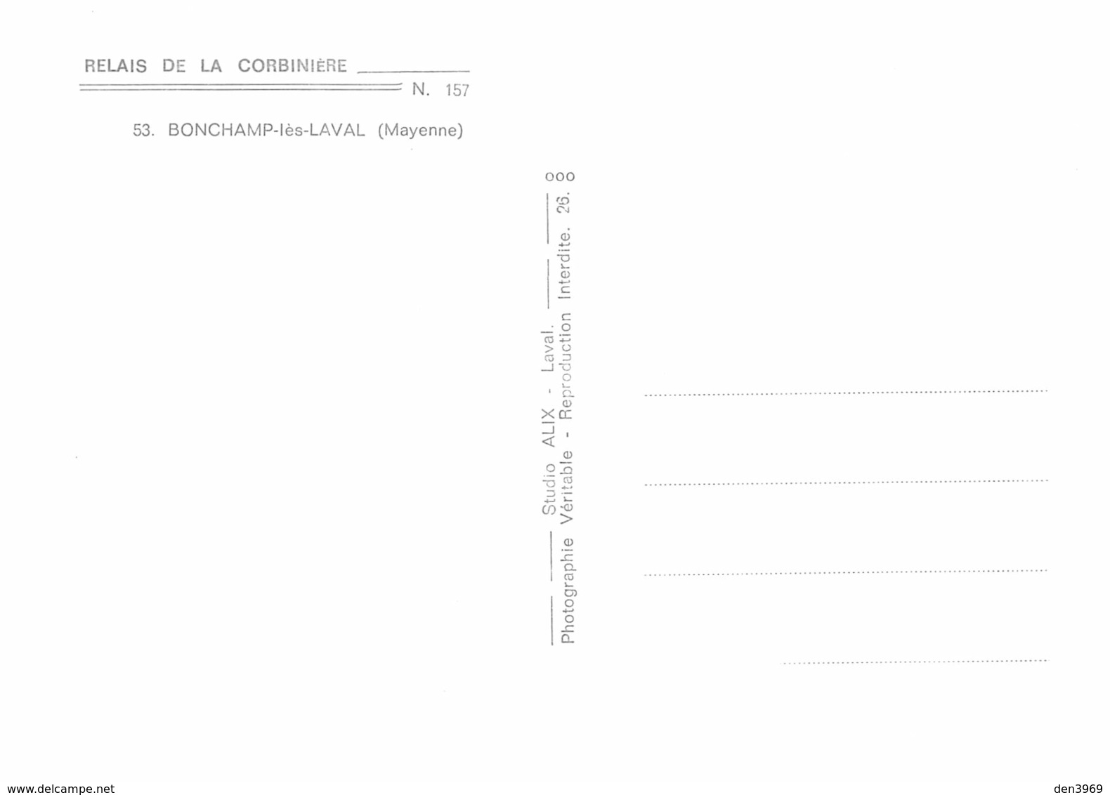 BONCHAMP-lès-LAVAL - Relais De La Corbinière - Camions, Autos - Studio Alix, Laval - Tirage D'éditeur N&B Non Dentelé - Sonstige & Ohne Zuordnung