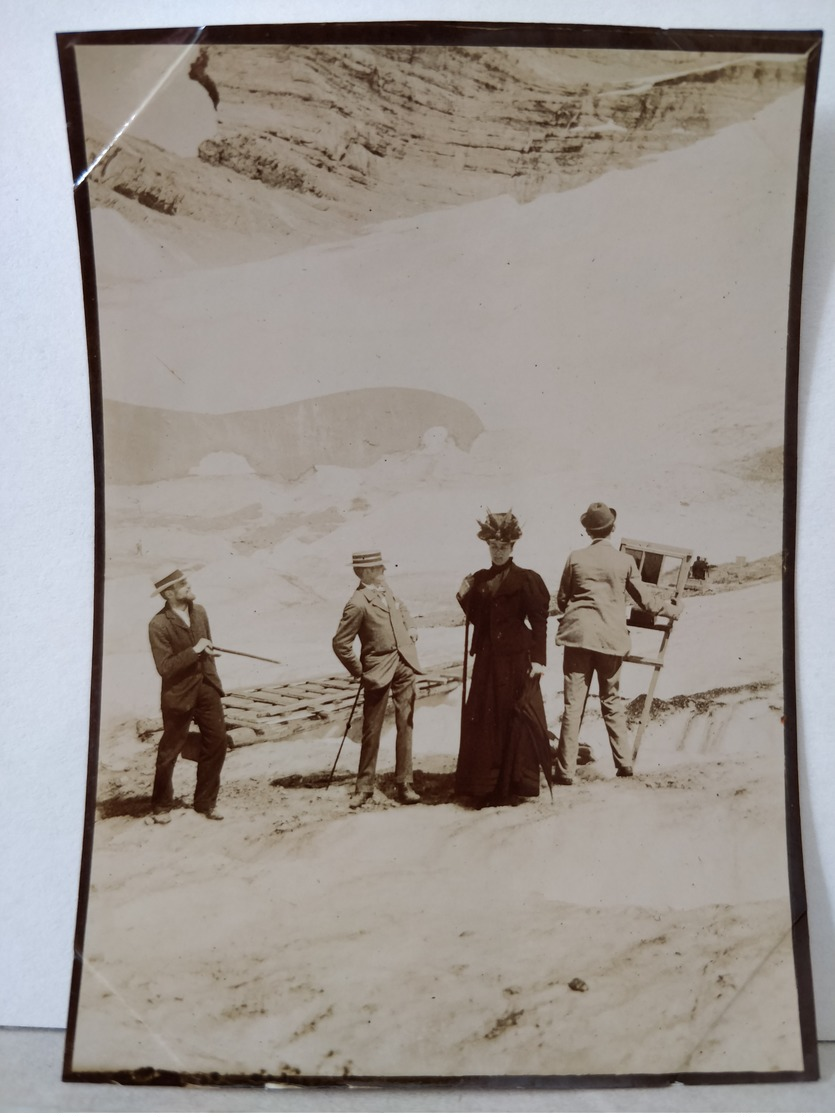 Photo. Suisse. Grindelwald. Glacier. 9x6.5cm - Anciennes (Av. 1900)