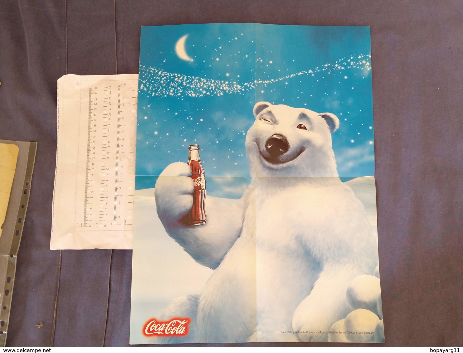 Argentina Argentine Coca Cola Bear Publicity Poster ORIGINAL     #7 - Reclame-affiches