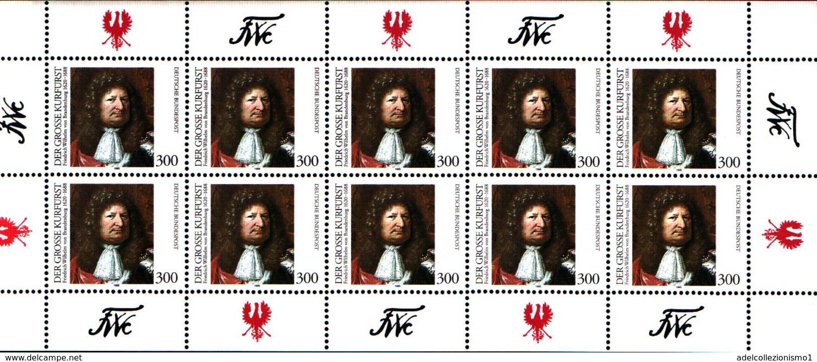 145g) GERMANIA BRD 1995-SERIE Der Grobe Kurfurst -IN MINIFOGLIO -MNH**- 1v.- - Nuovi