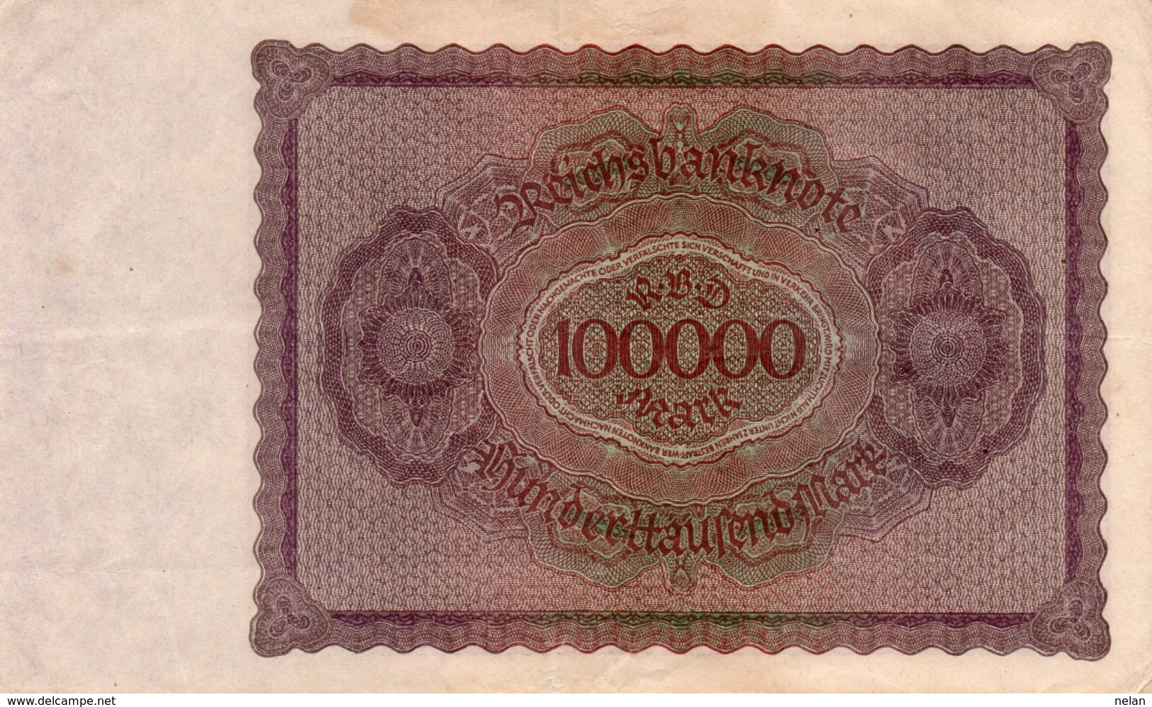 GERMANY- 100000 MARK 1923  P-83a  QAUNC   SERIE  12k  051560 - 100.000 Mark