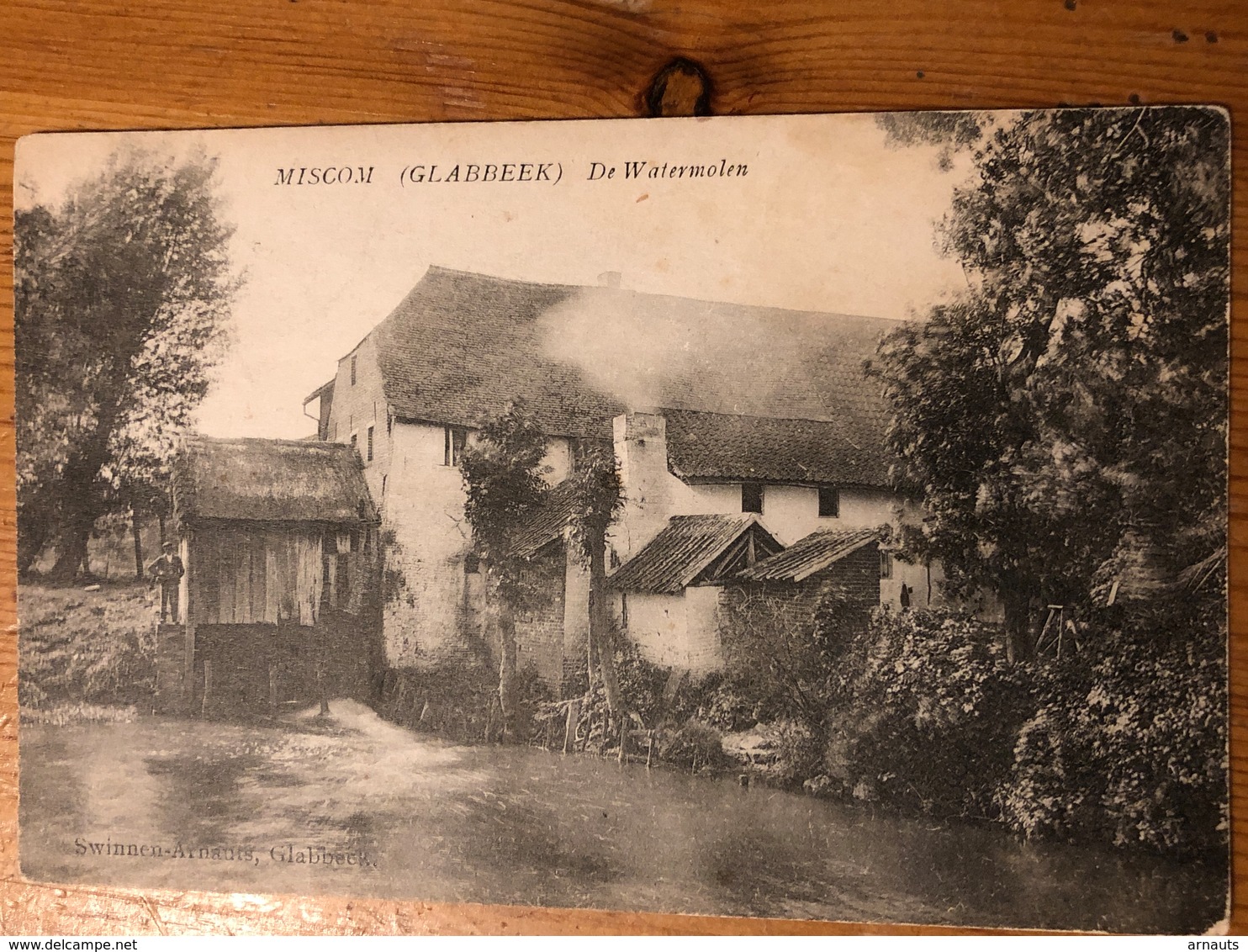 Miscom Miskom De Watermolen “Swinnen-Arnauts Glabbeek” Verstuurd 1911 Voorheen Molen Geens Stempel Naar Bruxelles - Kortenaken