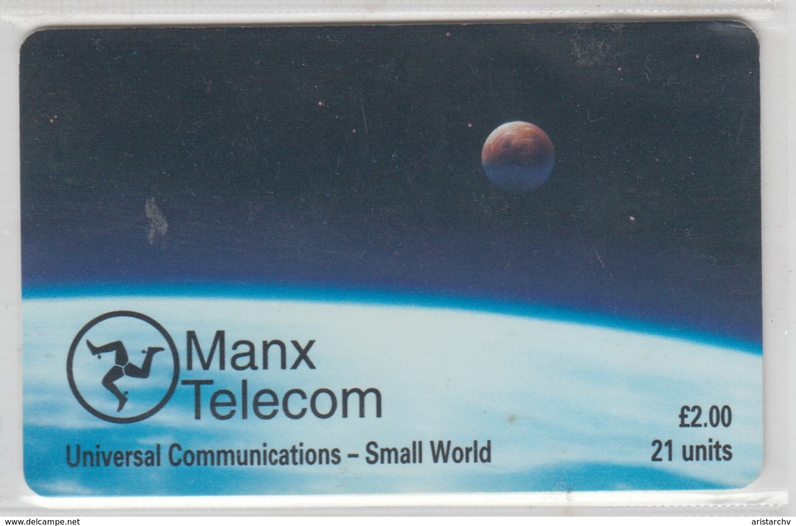 ISLE OF MAN 1997 UNIVERSAL COMMUNICATIONS SMALL WORLD SPACE - Isle Of Man