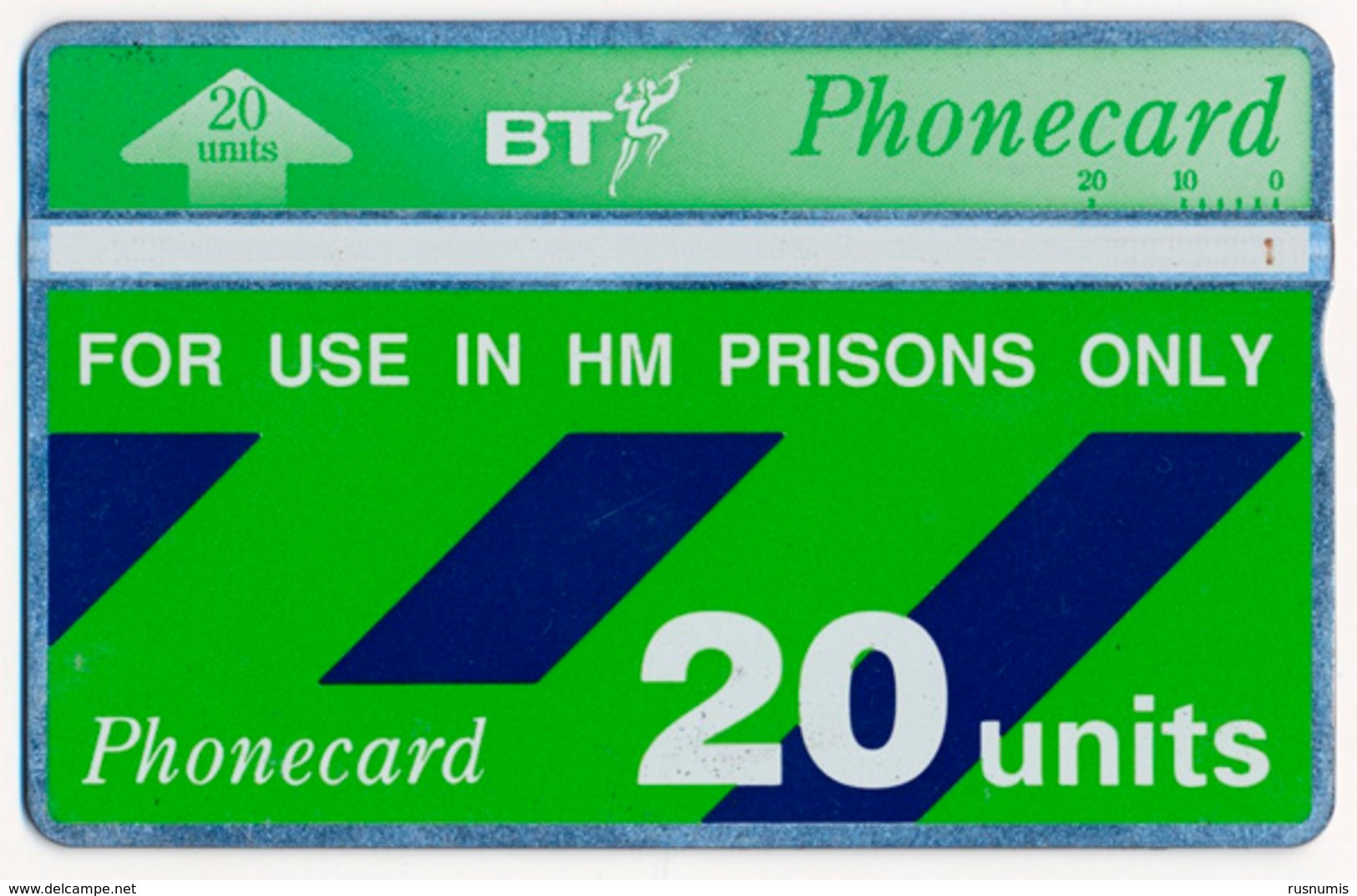 UK - UNITED KINGDOM PRISONS BT LANDIS & GYR L&G 20 UNITS MAGNETIC TELECARTE PHONECARD PERFECT - Prisons
