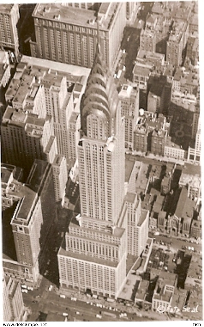 United States & Circulated, Aerial View Of The Chrysler Building, New York To Lile France 1951 (70) - Chrysler Building