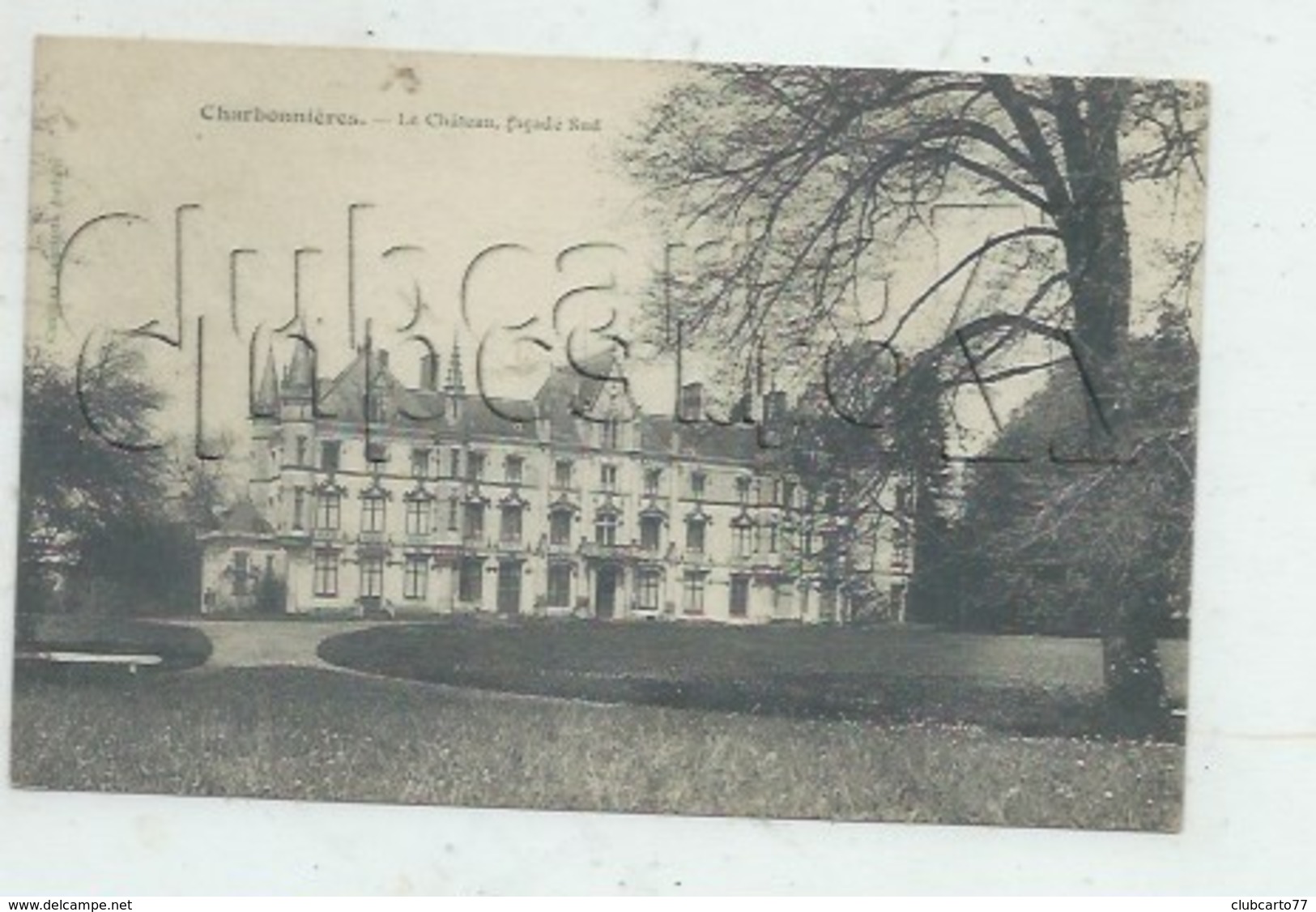 Charbonnières (28) :  Le Château Env 1910 (au Dos Signature De La Comtesse De Lauristau) PF. - Other & Unclassified