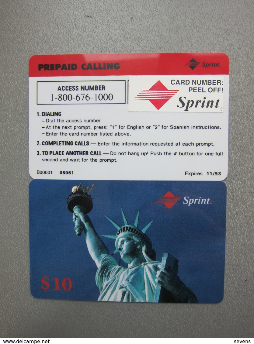 Liberty Statue, Mint,expired On Nov.1993 - Sprint