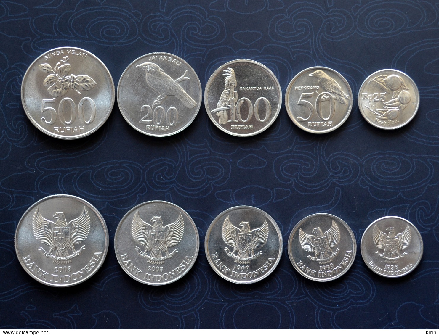 Indonesien Indonesia 25+50+100+200+500 Rupiah SET 5 Coins Münzen Asien - Indonesia