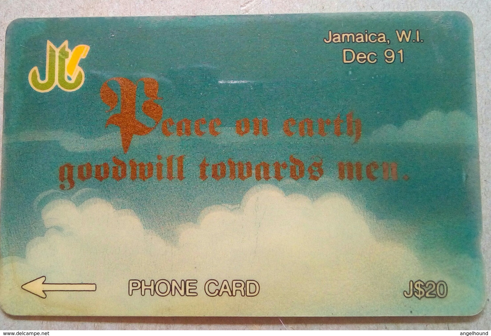 14JAME Peace On Earth J$20 - Jamaica