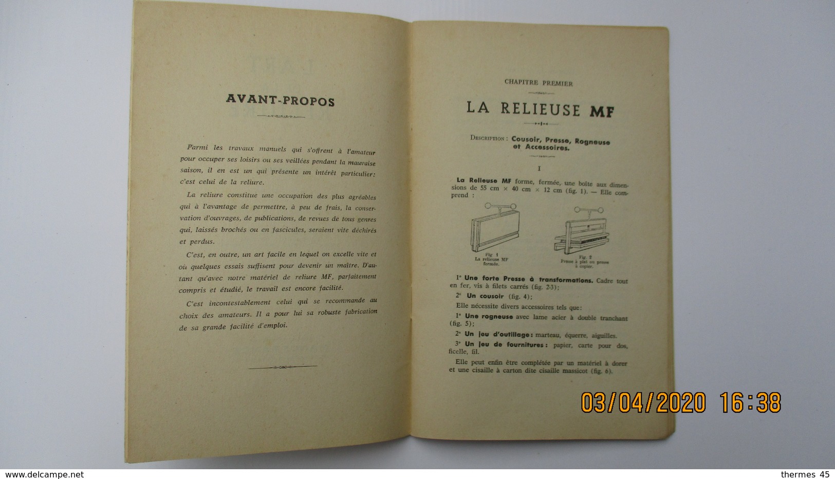 L'ART DE LA RELIURE / ED. MANUFRANCE / 1959 - Other & Unclassified