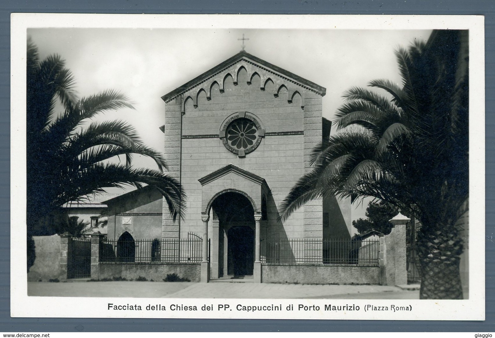 °°° Cartolina - Facciata Della Chiesa Dei Pp. Cappuccini Di Porto Maurizio Nuova °°° - Imperia