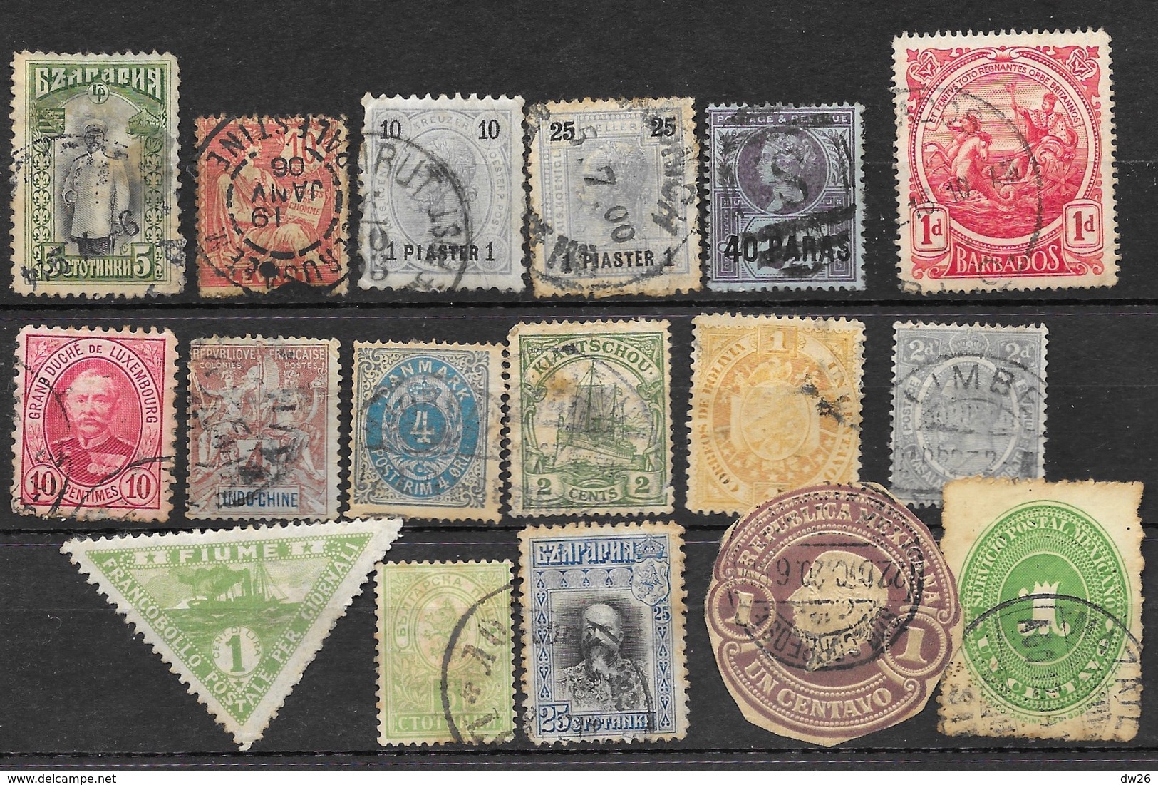 Lot En Vrac De 230 Timbres Tous Pays Du Monde - Essentiellement 1895-1960 - Quelques Surcharges - Vrac (max 999 Timbres)