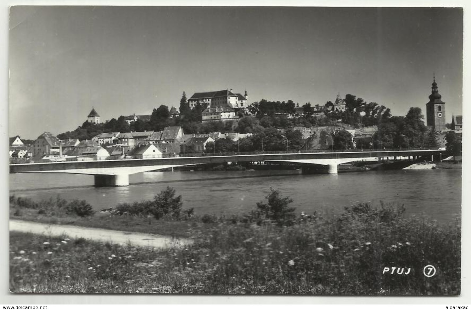 Slovenia Ptuj Bridge , Used 1965 Old Postcard - Ponts