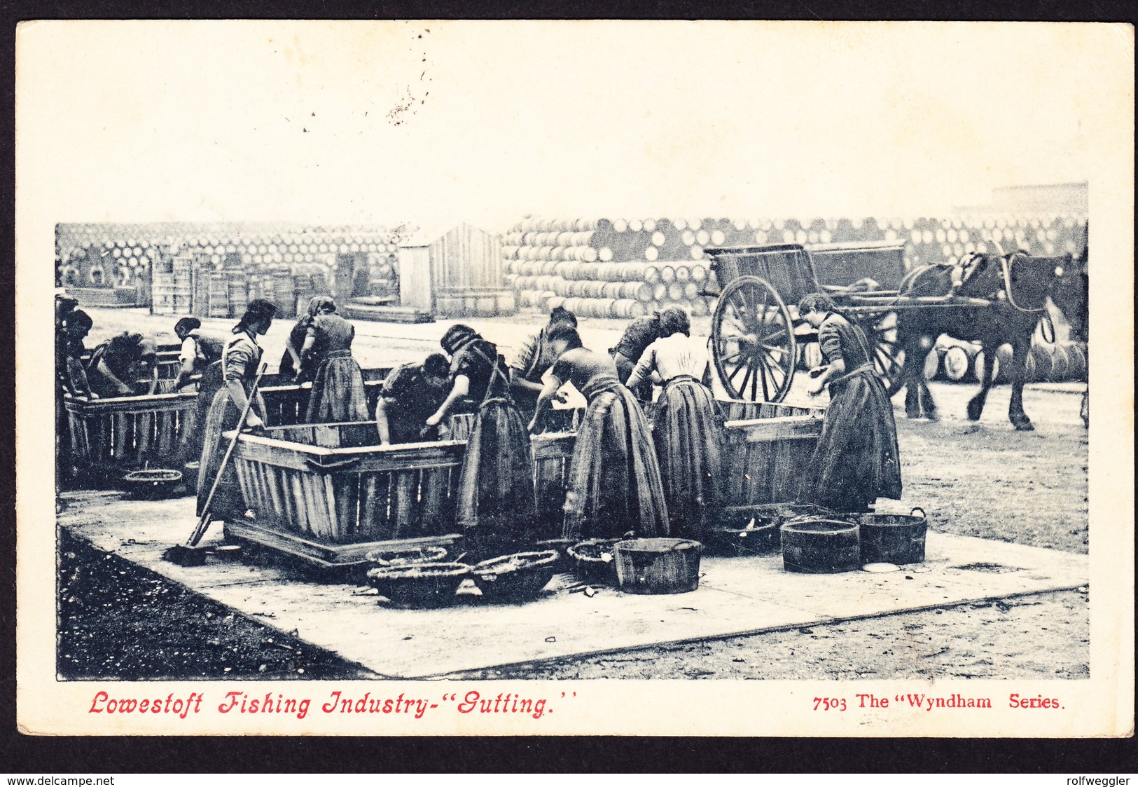 1904 Gelaufene AK Aus Lowestoft Nach Irland. Fisch Industrie "Fischpreparation" - Lowestoft