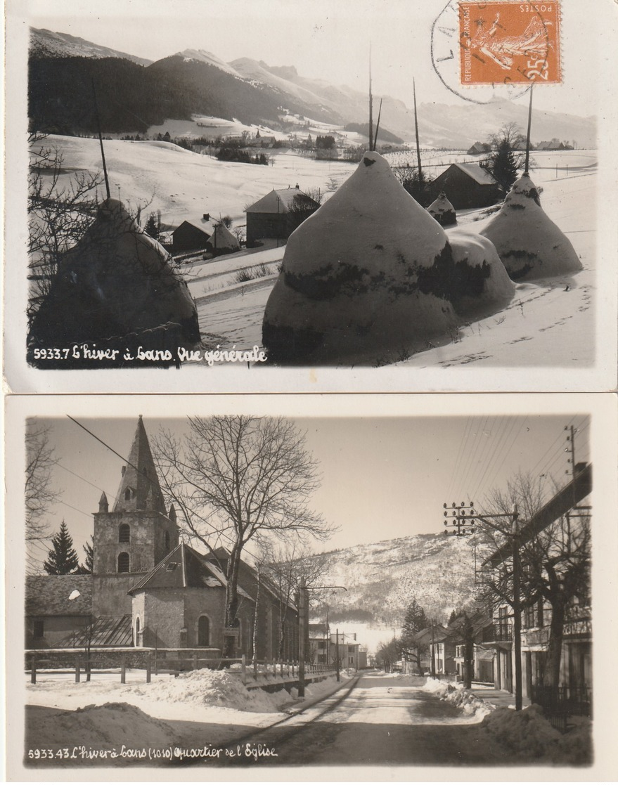 1-4-villard De Lans--38 --l Hiver A Lans -lot De 4 Cartes-voir Photos----livraison Gratuite Dans Le Monde Entier - Villard-de-Lans