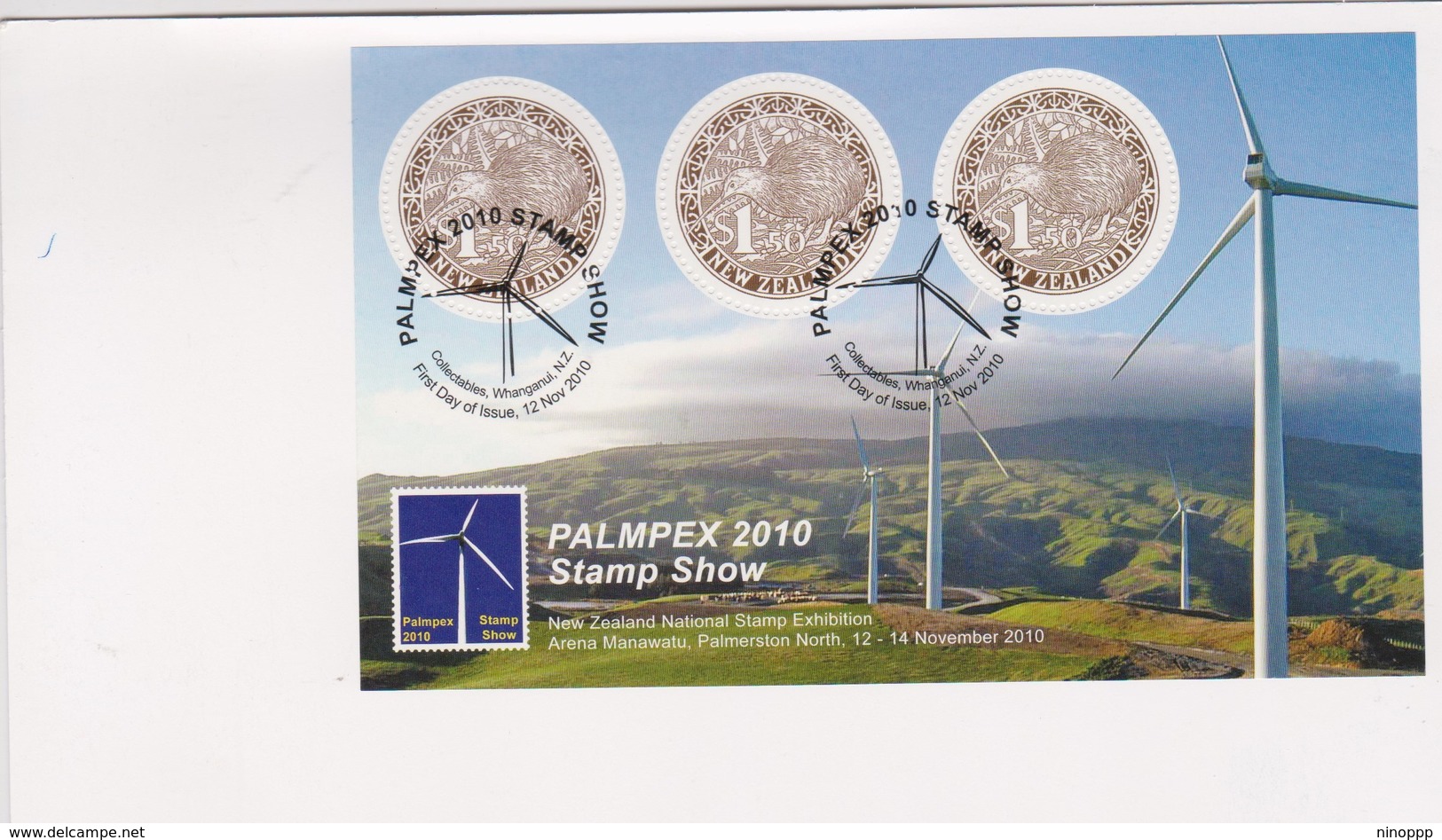 New Zealand 2010 Palmpex Stamp Expo FDC - Storia Postale