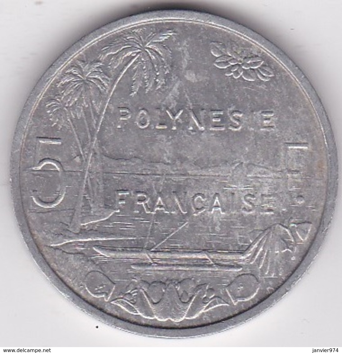 Polynésie Francaise . 5 Francs 1983, En Aluminium - Frans-Polynesië