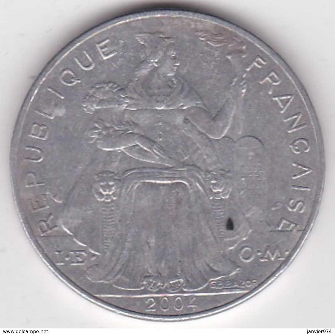 Polynésie Francaise . 5 Francs 2004, En Aluminium - Polynésie Française