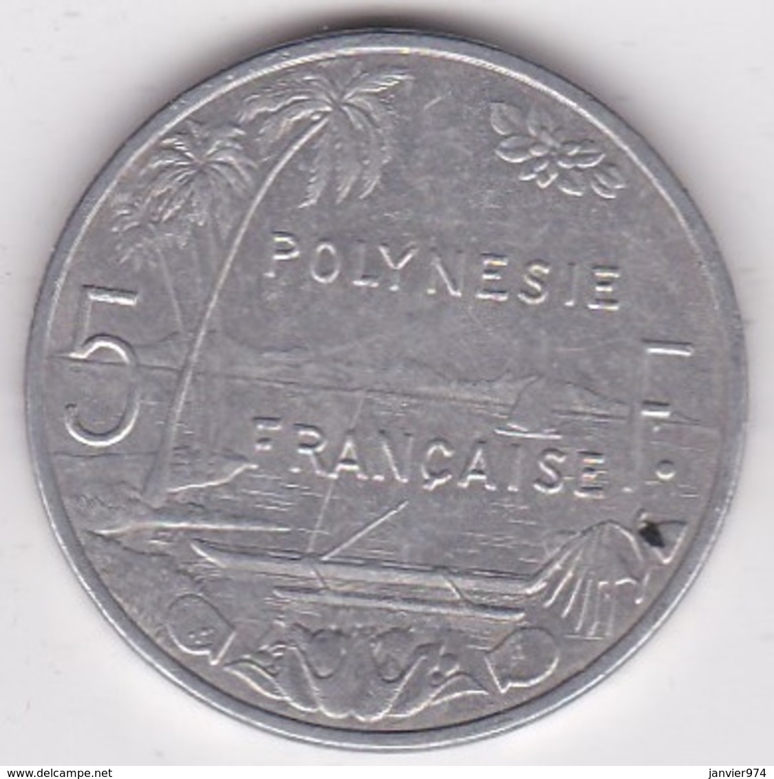 Polynésie Francaise . 5 Francs 2004, En Aluminium - Polynésie Française