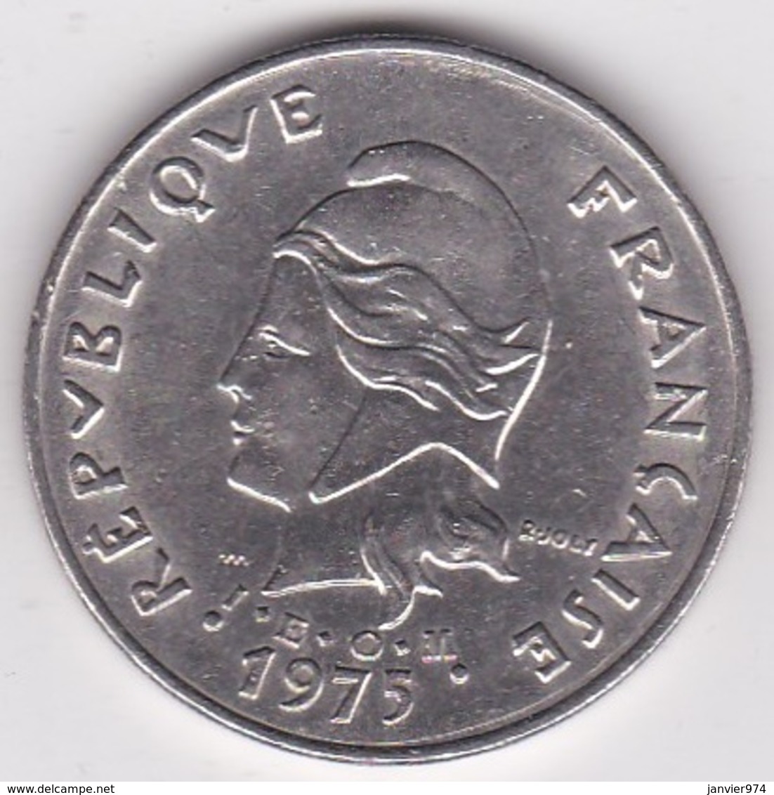 Polynésie Francaise . 50 Francs 1975, En Nickel - Frans-Polynesië