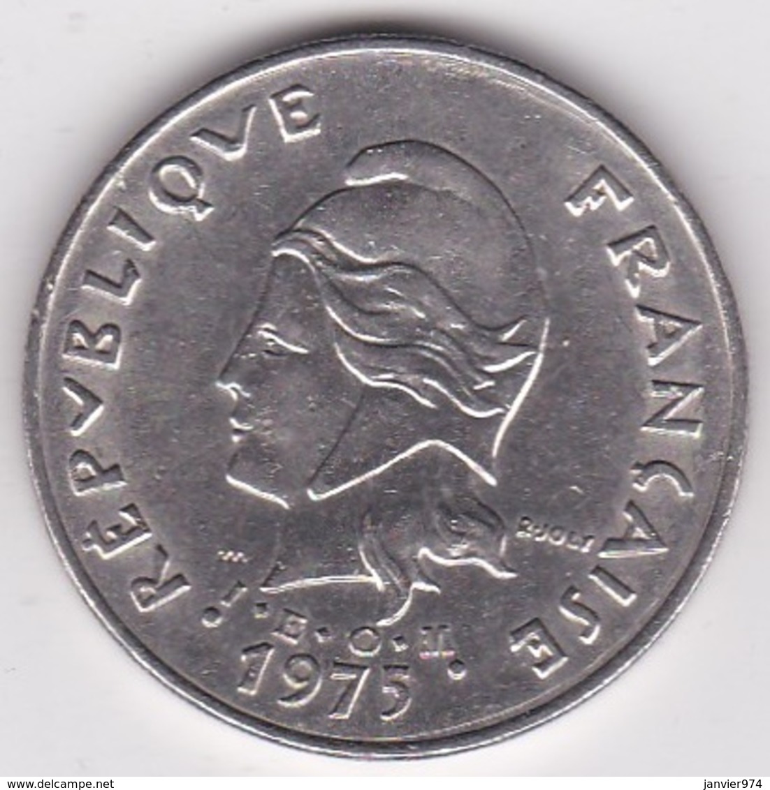 Polynésie Francaise . 50 Francs 1975, En Nickel - Polynésie Française